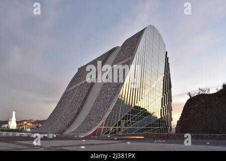 Kulturstadt Galiciens, Gaiás Centre Museum - modernes Gebäude in Santiago de Compostela, Spanien. Stockfoto