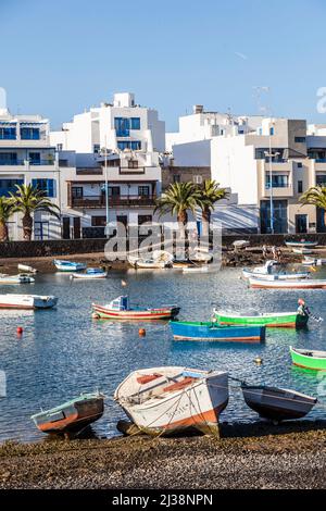 Lanzarote, Spanien - 29. März 2013: Blick auf Charco de San Gines in Arrecife, Lanzarote, Kanarische Inseln, Spanien. Stockfoto