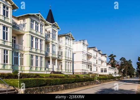 ZINNOWITZ, DEUTSCHLAND - APR 20, 2014: Berühmte Badeorte im alten kaiserlichen KURORT Zinnowitz. Stockfoto