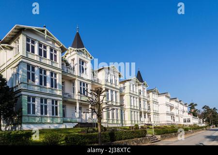 ZINNOWITZ, DEUTSCHLAND - APR 20, 2014: Berühmte Badeorte im alten kaiserlichen KURORT Zinnowitz. Stockfoto