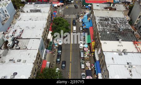 Über 58. Street und 8. Avenue, Chinatown, Sunset Park, Brooklyn, NY Stockfoto