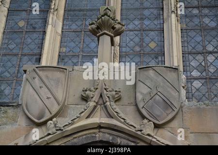 Church of All Saints in Driffield - Steinmauern und Architektur - Althistorisches Gebäude - denkmalgeschütztes Gebäude 1 - East Riding of Yorkshire - Großbritannien Stockfoto