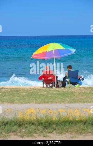 Landschaftliche Eindrücke vom berühmten Honolulu, Oahu HI Stockfoto