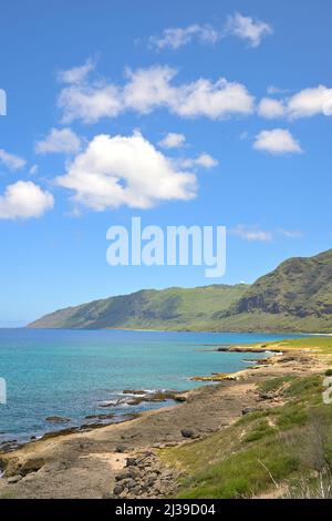 Landschaftliche Eindrücke vom berühmten Honolulu, Oahu HI Stockfoto