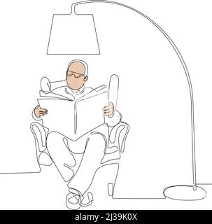 Alte Leute im Sessel Konzept Hintergrund Stock Vektor