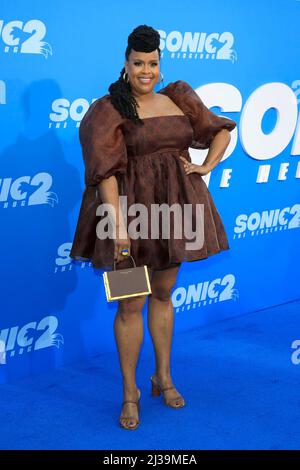 Los Angeles, Kalifornien. 5. April 2022. Natasha Rothwell bei der Ankunft für SONIC THE IGEL 2 Premiere, Regency Village Theater, Los Angeles, CA 5. April 2022. Kredit: Priscilla Grant/Everett Collection/Alamy Live Nachrichten Stockfoto