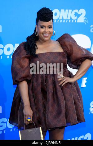 5. April 2022, Westwood, CA, USA: LOS ANGELES - APR 5: Natasha Rothwell beim Sonic The Hedgehog 2 LA Premiere im Village Theatre am 5. April 2022 in Westwood, CA (Bildnachweis: © Kay Blake/ZUMA Press Wire) Stockfoto