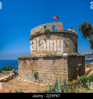 Hidirlik Turm in Antalya, Türkei Stockfoto