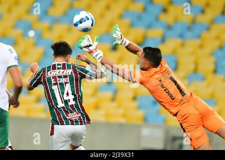 Rio De Janeiro, Brasilien. 06. April 2022. Fluminense x Oriente Petrolero für die Copa Sulamericana, Gruppenbühne, am Mittwochabend (06), im Maracanã-Stadion, in Rio de Janeiro, RJ. Kredit: Celso Pupo/FotoArena/Alamy Live Nachrichten Stockfoto