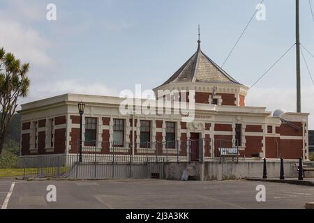 Neuseeland, Wellington - Januar 11 2020: Außenansicht des historischen Dominion Observatoriums am 11 2020. Januar in Wellington, Neuseeland. Stockfoto