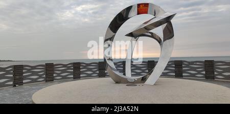 Zhilan Park, New Taipei City - APR 6, 2022 : Zhilan Observation Platform, New Taipei City, Taiwan Stockfoto