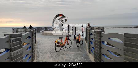 Zhilan Park, New Taipei City - APR 6, 2022 : Zhilan Observation Platform, New Taipei City, Taiwan Stockfoto