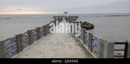 Zhilan Park, New Taipei City - APR 6, 2022 : Zhilan Observation Platform, New Taipei City, Taiwan Stockfoto