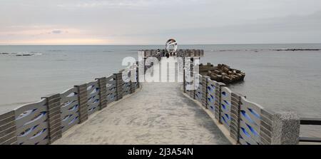 Zhilan Park, New Taipei City - APR 6, 2022 : Zhilan Observation Platform, New Taipei City, Taiwan Stockfoto