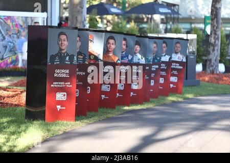 Albert Park, Melbourne, Victoria, Australien. 07. April 2022. FIA Formel-1-Weltmeisterschaft 2022 - Formel 1 Rolex Australian Grand Prix - Ein General von Melbourne Walk -Bildquelle: brett keating/Alamy Live News Stockfoto