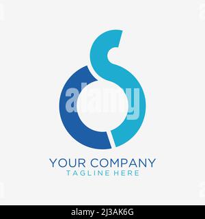 CS-Logo im Letter-Design Stock Vektor