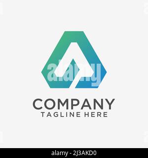 Ein Logo-Design mit Buchstaben Stock Vektor