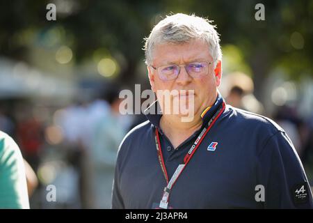 Melbourne, Australien, 07/04/2022, SZAFNAUER Otmar, Teamchef des Alpine F1 Teams, Portrait während des Formel 1 Heineken Australian Grand Prix 2022, 3. Lauf der FIA Formel 1 Weltmeisterschaft 2022, auf dem Albert Park Circuit, vom 8. Bis 10. April 2022 in Melbourne, Australien - Foto Antonin Vincent / DPPI Stockfoto