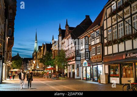 Osterstrasse, Altstadt, Hameln, Niedersachsen, Deutschland Stockfoto