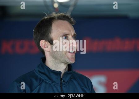 Hockenheim, Deutschland. 06. April 2022. 6.. April 2022, Hockenheimring, Hockenheim, DTM-Testfahrten 2022, Hockenheimring, 5.. - 06.04.2022. April, im Bild Timo Bernhard Credit: dpa/Alamy Live News Stockfoto