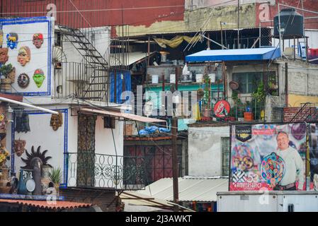 Kunsthandwerkermarkt Mercado De Artesanias La Ciudadela, Mexiko-Stadt, Mexiko Stockfoto