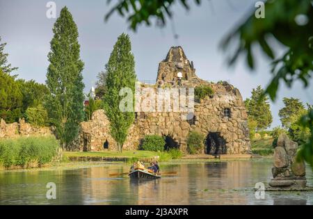 Felsinsel, Gartenreich Wörlitz, Sachsen-Anhalt, Deutschland Stockfoto