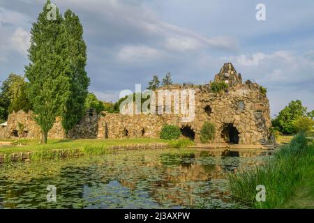 Felsinsel, Gartenreich Wörlitz, Sachsen-Anhalt, Deutschland Stockfoto