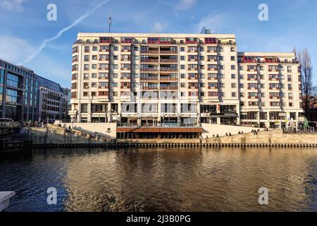 Restaurant Grill Royal, Friedrichstrasse, Spree, Mitte, Berlin, Deutschland Stockfoto