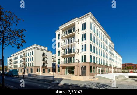 Rhein-Palais, Bürogebäude, ehemalige Portland-Zementfabrik, Stadtteil Bonner Bogen, Bonn, Rheinland, Nordrhein-Westfalen, Deutschland Stockfoto