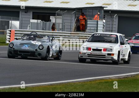 Dagenham gegen Blackpool, Stuart Daburn, TVR Tuscan Challenge, Stephen Scott-Dunwoodie, Ford Sierra Cosworth RS500, Advantage Motorsport Future Classics, Stockfoto