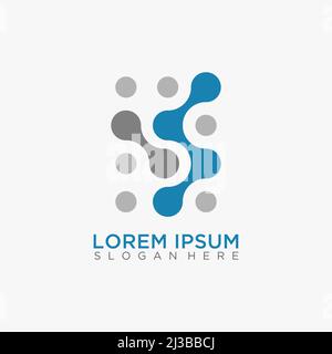 Letter IST Tech-Logo-Design Stock Vektor