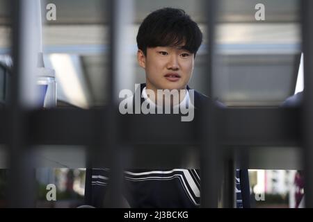 TSUNODA Yuki (jap), Scuderia AlphaTauri AT03, Portrait während des Formel 1 Heineken Australian Grand Prix 2022, 3. Runde der FIA Formel 1 Weltmeisterschaft 2022, auf dem Albert Park Circuit, vom 8. Bis 10. April 2022 in Melbourne, Australien - Foto: Dppi/DPPI/LiveMedia Stockfoto