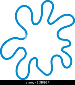 Symbol Für „Farbe Verfärben“. Editierbare Fett Formatigte Kontur Mit Farbfüllungsdesign. Vektorgrafik. Stock Vektor