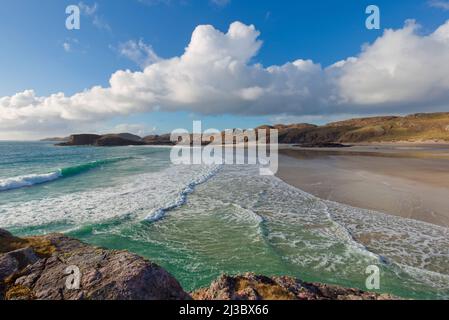 Oldshoremore Beach, Sutherland, Highland Scotland Stockfoto