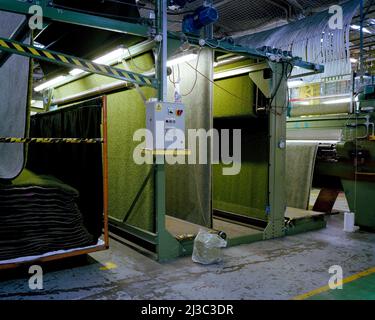 TigerTurf UK ist der führende Hersteller von Kunstrasen in Großbritannien. Ihre Fabrik befindet sich in Worcestershire Stockfoto