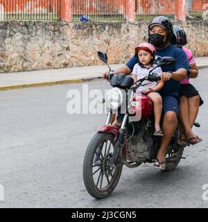 Das tägliche Leben Stadt Muna, Yucatan, Mexiko Stockfoto