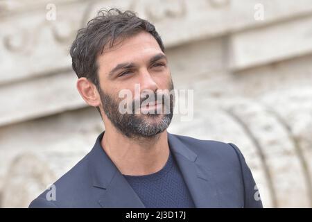 Roma, Italien. 07. April 2022. Präsentation des Films, Gli idoli delle donne.auf dem Foto der italienische ActorFrancesco Arca. Rome (Italien) 7. April 2022 Quelle: dpa/Alamy Live News Stockfoto