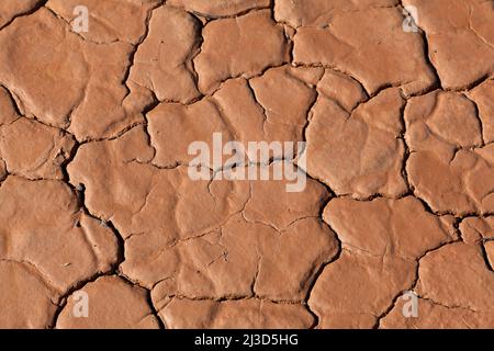 Textur im Land, Sao Domingos Mine, Alentejo, Portugal Stockfoto