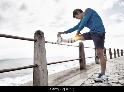 Bei jeder Sportart besteht Verletzungsgefahr Stockfoto