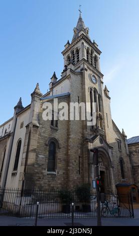 Die Kirche der Unbefleckten Empfängnis ist eine römisch-katholische Kirche im Pariser Bezirk 12.. Stockfoto