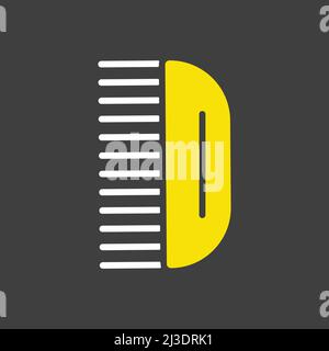 Haarbürste Baby Vektor isolierte Glyphe Symbol. Graph Symbol für Kinder und Neugeborene Websites und Apps Design, Logo, App, UI Stock Vektor