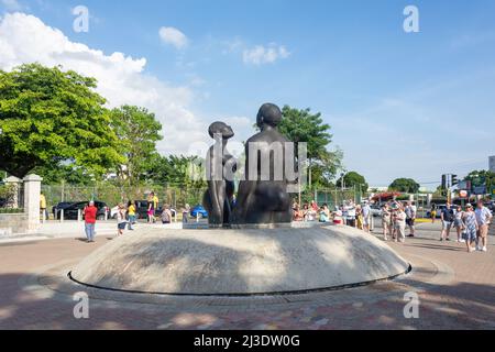 Emanzipation Song Statue, Emancipation Park, Kingston, Jamaika, Großantillen, Karibik Stockfoto