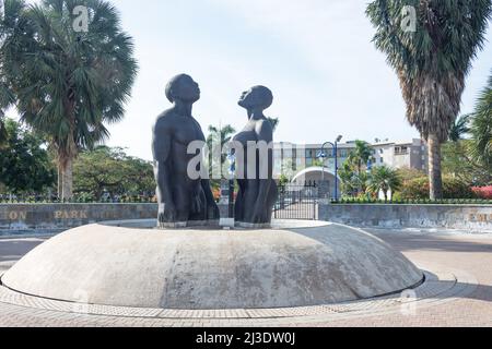 Emanzipation Song Statue, Emancipation Park, Kingston, Jamaika, Großantillen, Karibik Stockfoto