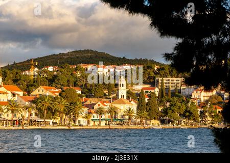 Cavtat - Stadt an der Küste der Adria in Dalmatien Region. Kroatien Stockfoto