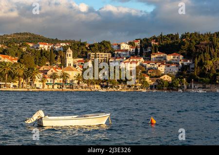 Cavtat - Stadt an der Küste der Adria in Dalmatien Region. Kroatien Stockfoto