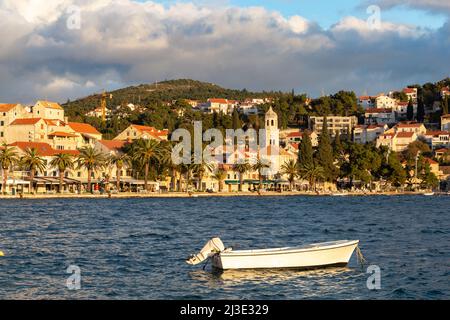 Cavtat - Stadt an der Küste der Adria in Dalmatien Region. Kroatien Stockfoto