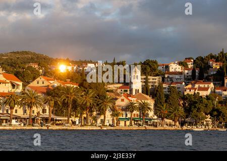 Cavtat - Stadt an der Küste der Adria in Dalmatien Region. Kroatien Stockfoto