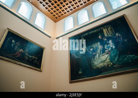 LOGRONO, SPANIEN - nov, 2021 Innenräume des Museums, Museo ,La Rja. Hochwertige Fotos Stockfoto