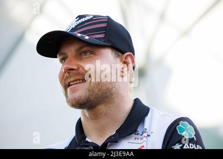 MELBOURNE, AUSTRALIEN, Albert Park Grand Prix Circuit, 7. April: Valtteri Bottas (FIN) vom Team Alfa Romeo während des Formel 1 Grand Prix von Australien auf dem Albert Park Grand Prix Kurs am 7. April 2022. Stockfoto