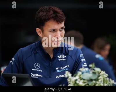 MELBOURNE, AUSTRALIEN, Albert Park Grand Prix Circuit, 7. April: Alexander Albon (THA) vom Team Williams beim Formel-1-Grand-Prix von Australien auf der Albert Park-Grand-Prix-Strecke am 7. April 2022. Stockfoto